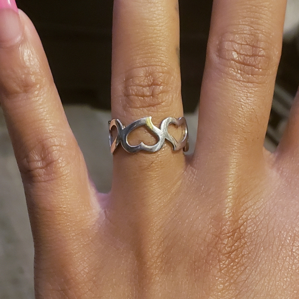 Sterling Silver Infinity Heart Ring - image 1